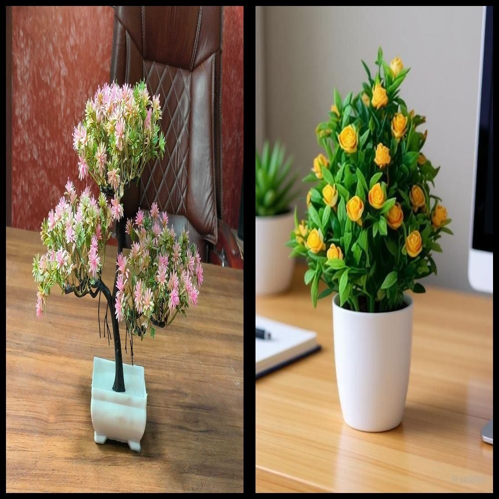 lakhaji Artificial Plant with Pot for Decoration of LivingRoom, Showcase or Office Table Bonsai Wild Artificial Plant with Pot-picture-17