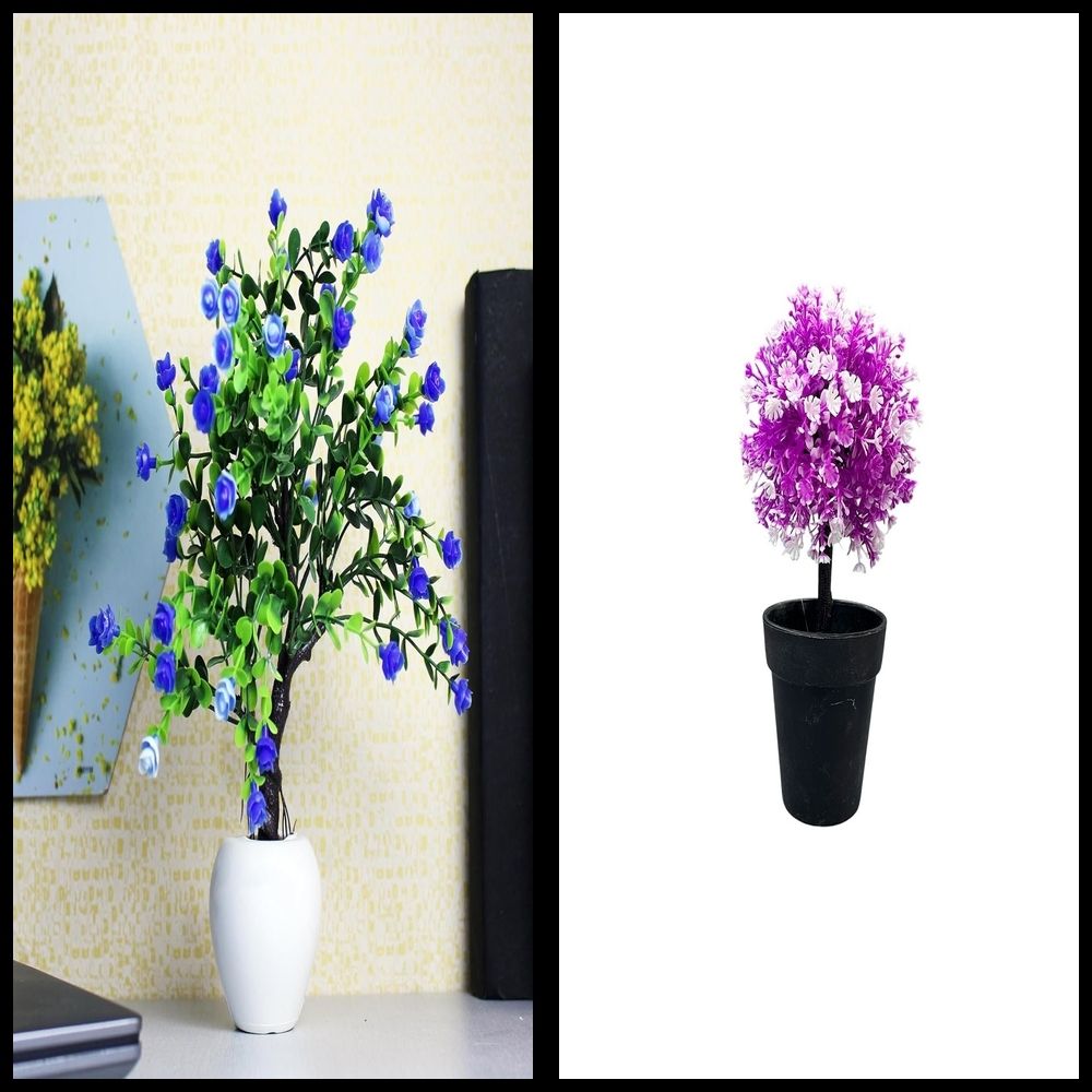 lakhaji Artificial Plant with Pot for Decoration of LivingRoom, Showcase or Office Table Bonsai Wild Artificial Plant with Pot-picture-44