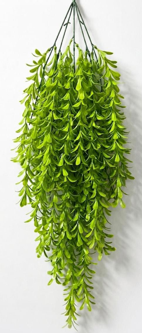 decorbloom Hanging Cut Leaf Artificial Green Plant 60 cm Artificial Plant-picture-33