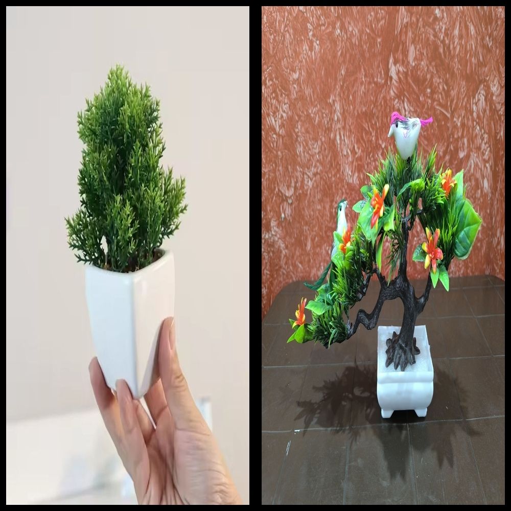 lakhaji Artificial Plant with Pot for Decoration of LivingRoom, Showcase or Office Table Bonsai Wild Artificial Plant with Pot-picture-24