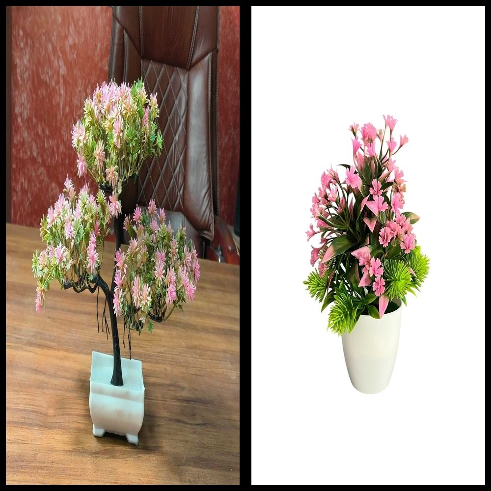 nexat Artificial Plant with Pot for Decoration of LivingRoom, Showcase or Office Table Bonsai Wild Artificial Plant with Pot-picture-4