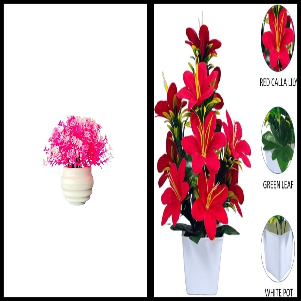 lakhaji Artificial Plant with Pot for Decoration of LivingRoom, Showcase or Office Table Bonsai Wild Artificial Plant with Pot-picture-47