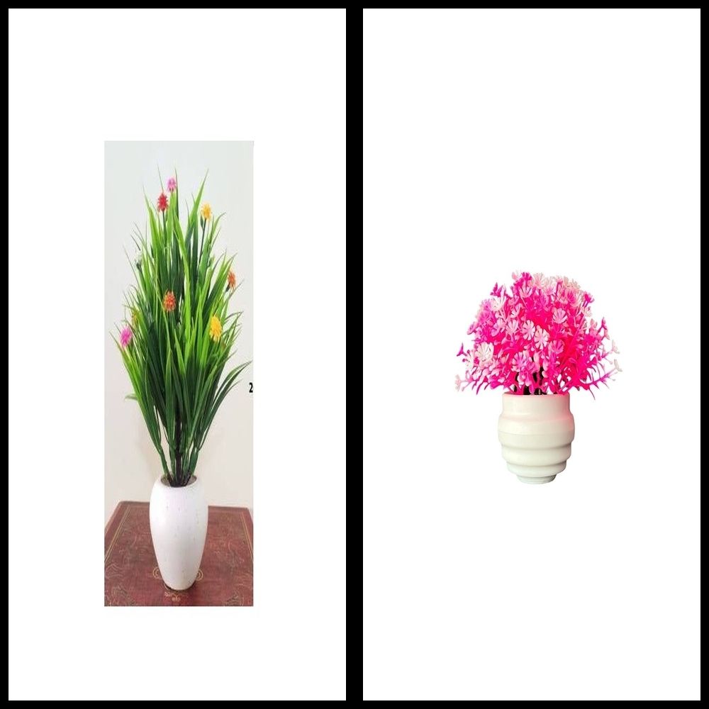nexat Artificial Plant with Pot for Decoration of LivingRoom, Showcase or Office Table Bonsai Wild Artificial Plant with Pot-picture-27