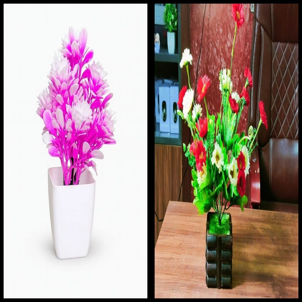 lakhaji Artificial Plant with Pot for Decoration of LivingRoom, Showcase or Office Table Bonsai Wild Artificial Plant with Pot-picture-48