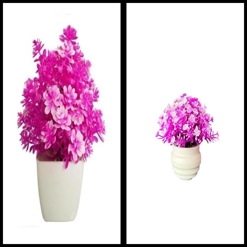 nexat Artificial Plant with Pot for Decoration of LivingRoom, Showcase or Office Table Bonsai Wild Artificial Plant with Pot-picture-30