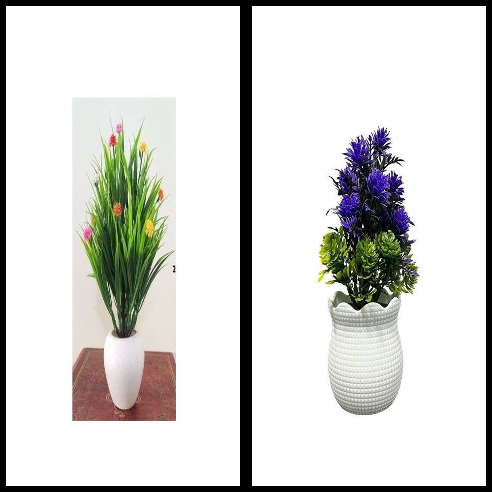 lakhaji Artificial Plant with Pot for Decoration of LivingRoom, Showcase or Office Table Bonsai Wild Artificial Plant with Pot-picture-48