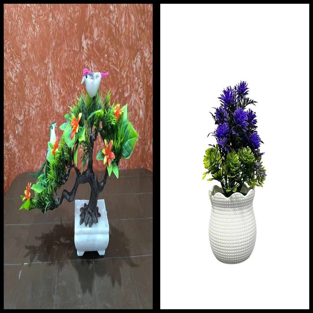 lakhaji Artificial Plant with Pot for Decoration of LivingRoom, Showcase or Office Table Bonsai Wild Artificial Plant with Pot-picture-33
