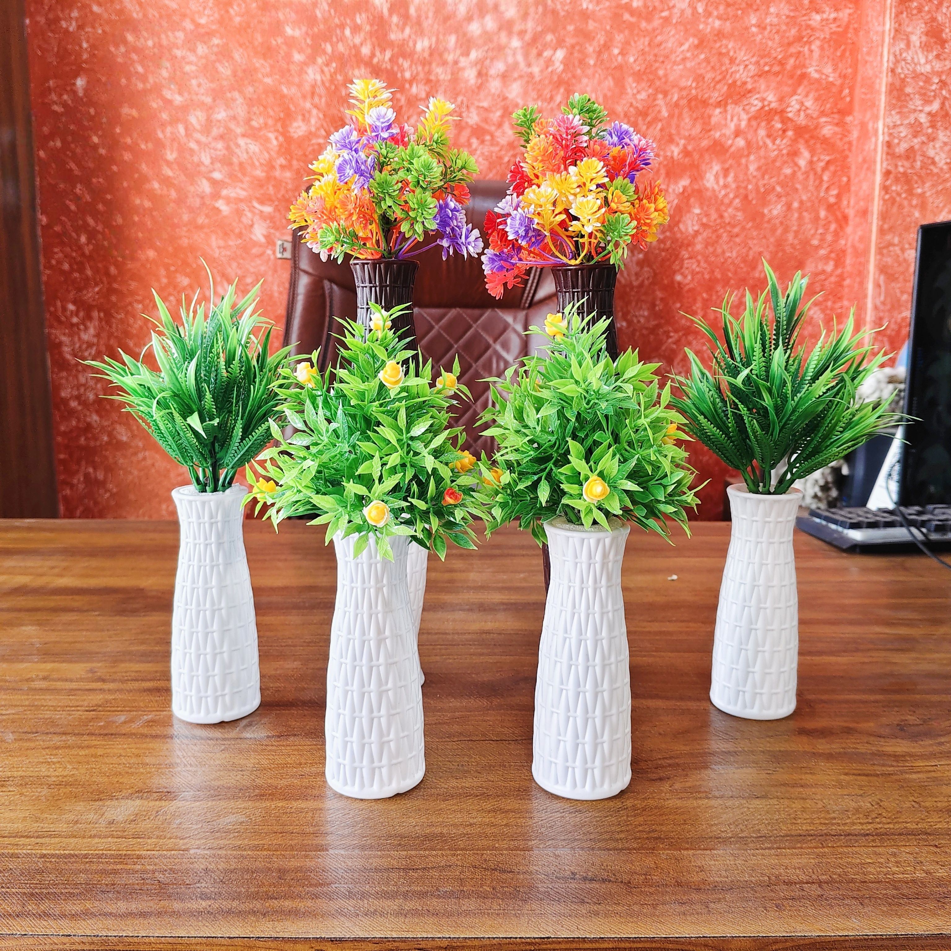 6-Pcs Beautiful Artificial Plants with Pot 25cm Make Beautifully Home and Office Bonsai Artificial Plant with Pot-image-40