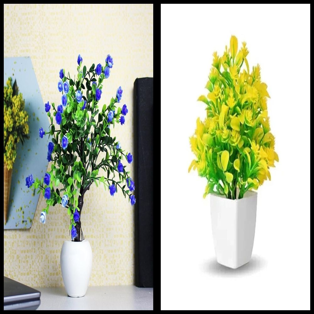 lakhaji Artificial Plant with Pot for Decoration of LivingRoom, Showcase or Office Table Bonsai Wild Artificial Plant with Pot-picture-41