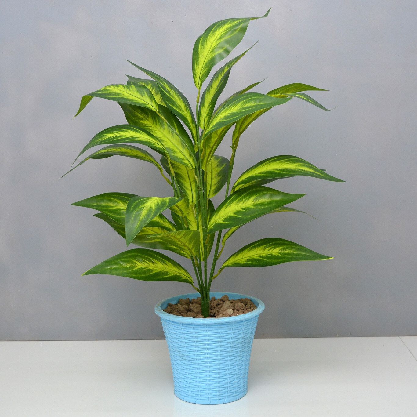 26 leaves greenery faux plant pot not-included wild artificial Artificial Plant-image-39