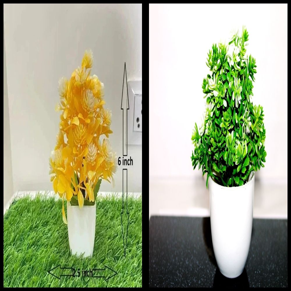 nexat Artificial Plant with Pot for Decoration of LivingRoom, Showcase or Office Table Bonsai Wild Artificial Plant with Pot-picture-8