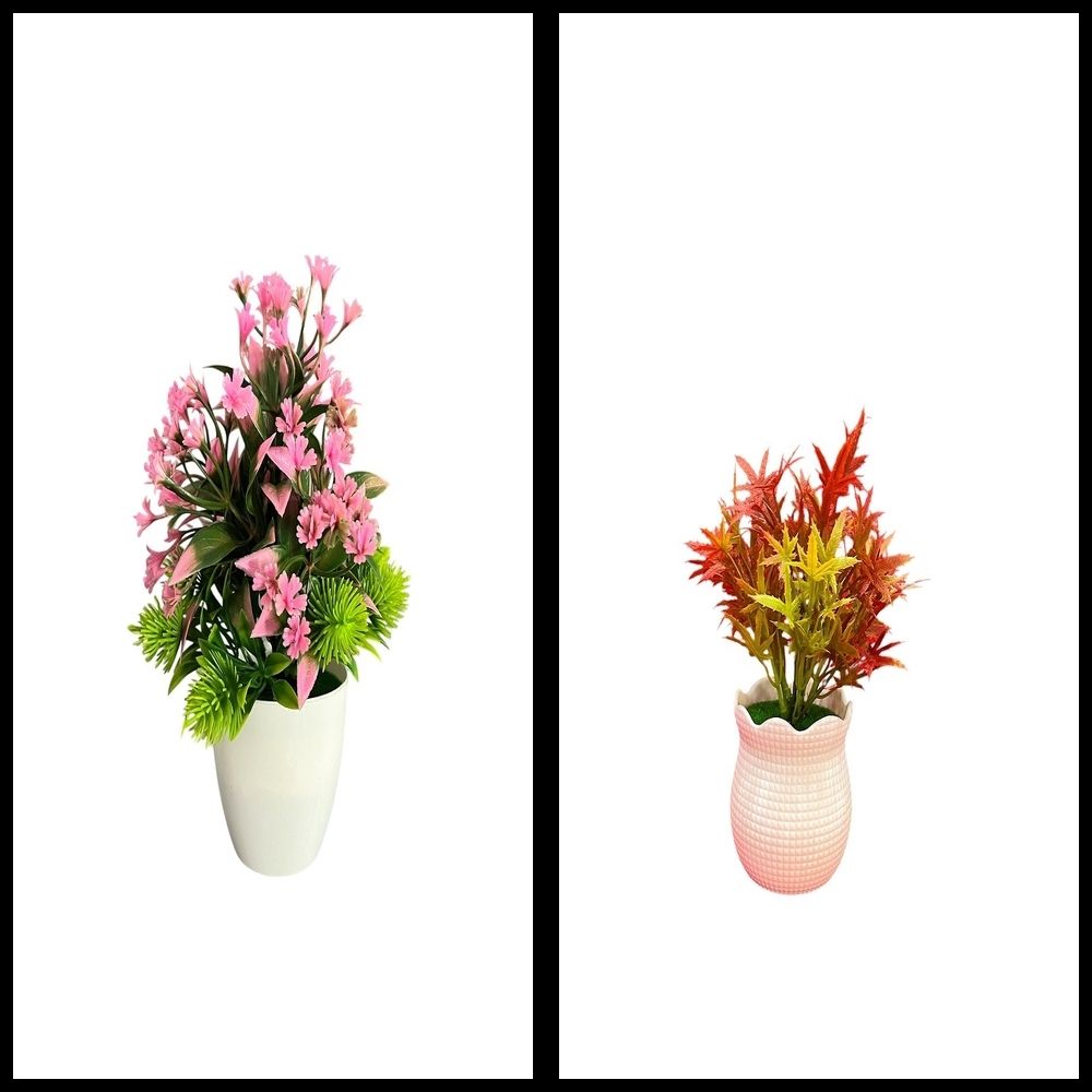 nexat Artificial Plant with Pot for Decoration of LivingRoom, Showcase or Office Table Bonsai Wild Artificial Plant with Pot-picture-34