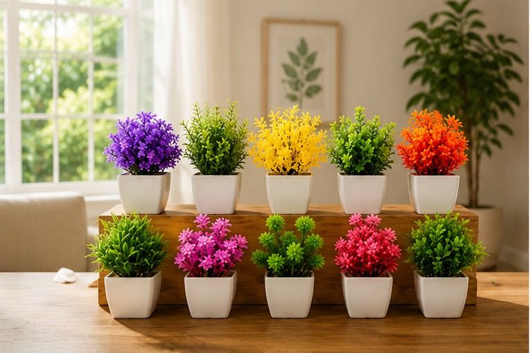 litoria 10 combo-EverBloom Decorative Flower Pots Bonsai Wild Artificial Plant with Pot-picture-16