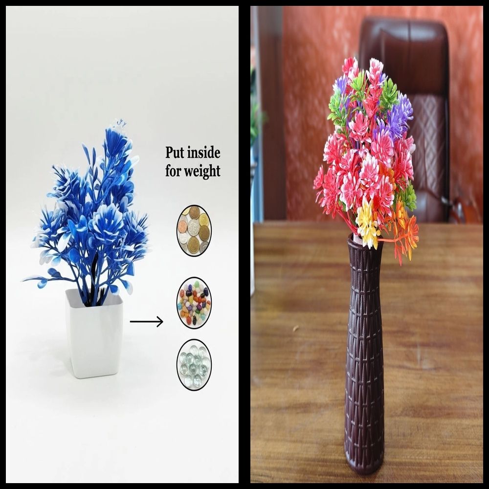 nexat Artificial Plant with Pot for Decoration of LivingRoom, Showcase or Office Table Bonsai Wild Artificial Plant with Pot-picture-27