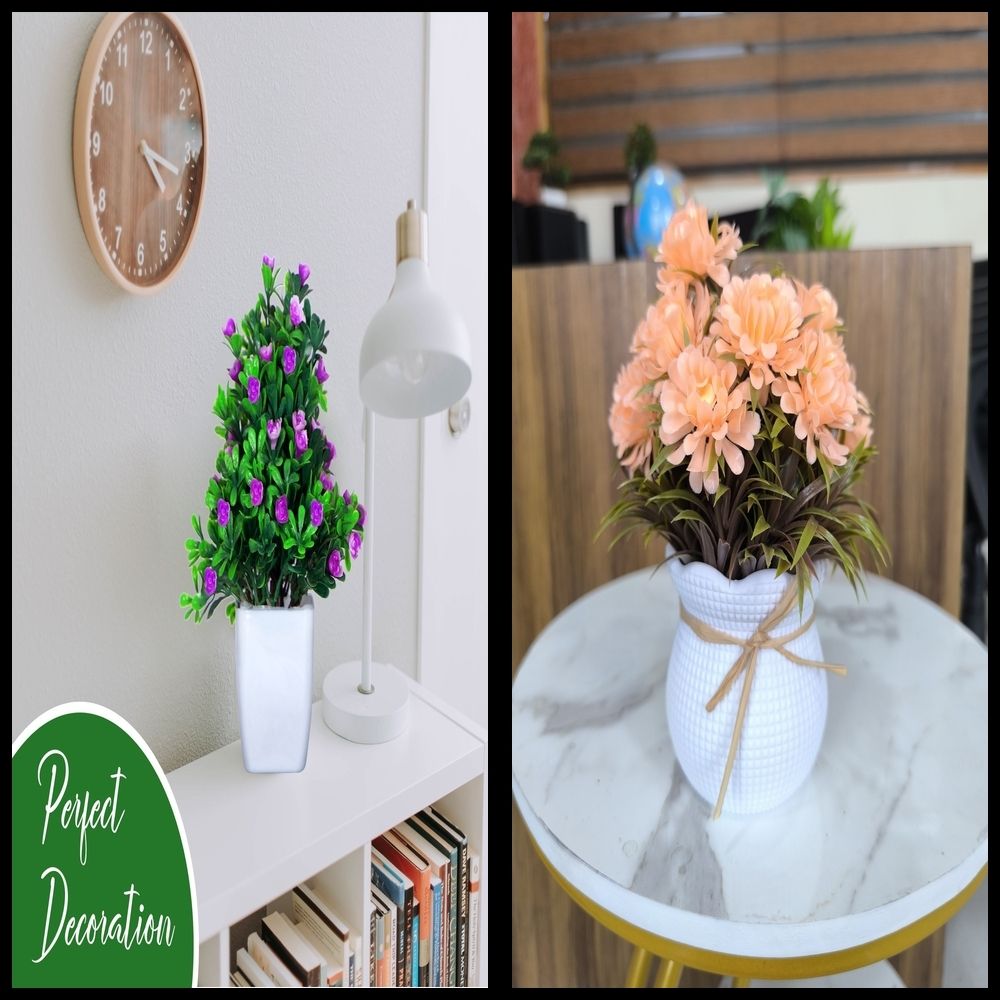 nexat Artificial Plant with Pot for Decoration of LivingRoom, Showcase or Office Table Bonsai Wild Artificial Plant with Pot-picture-14