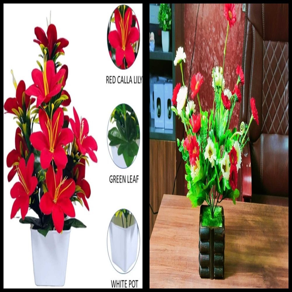 lakhaji Artificial Plant with Pot for Decoration of LivingRoom, Showcase or Office Table Bonsai Wild Artificial Plant with Pot-picture-42