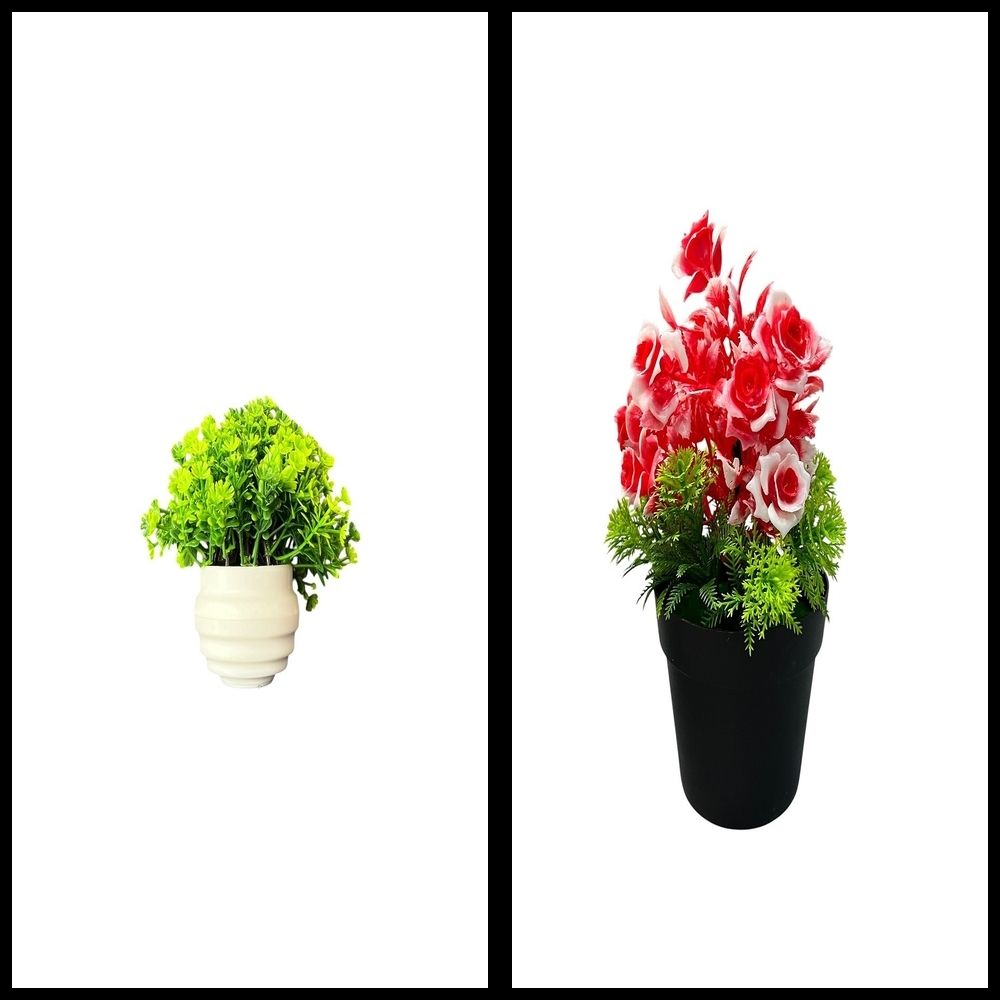 nexat Artificial Plant with Pot for Decoration of LivingRoom, Showcase or Office Table Bonsai Wild Artificial Plant with Pot-picture-32