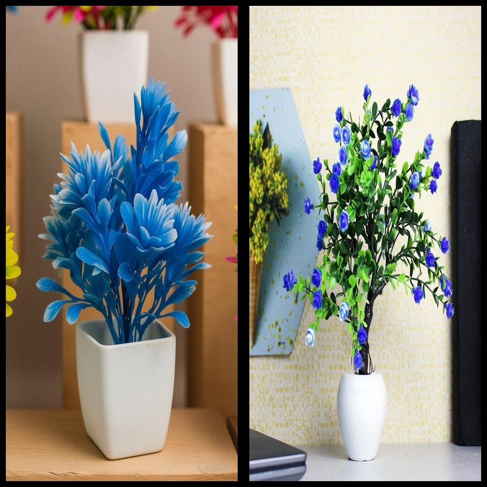 nexat Artificial Plant with Pot for Decoration of LivingRoom, Showcase or Office Table Bonsai Wild Artificial Plant with Pot-picture-25