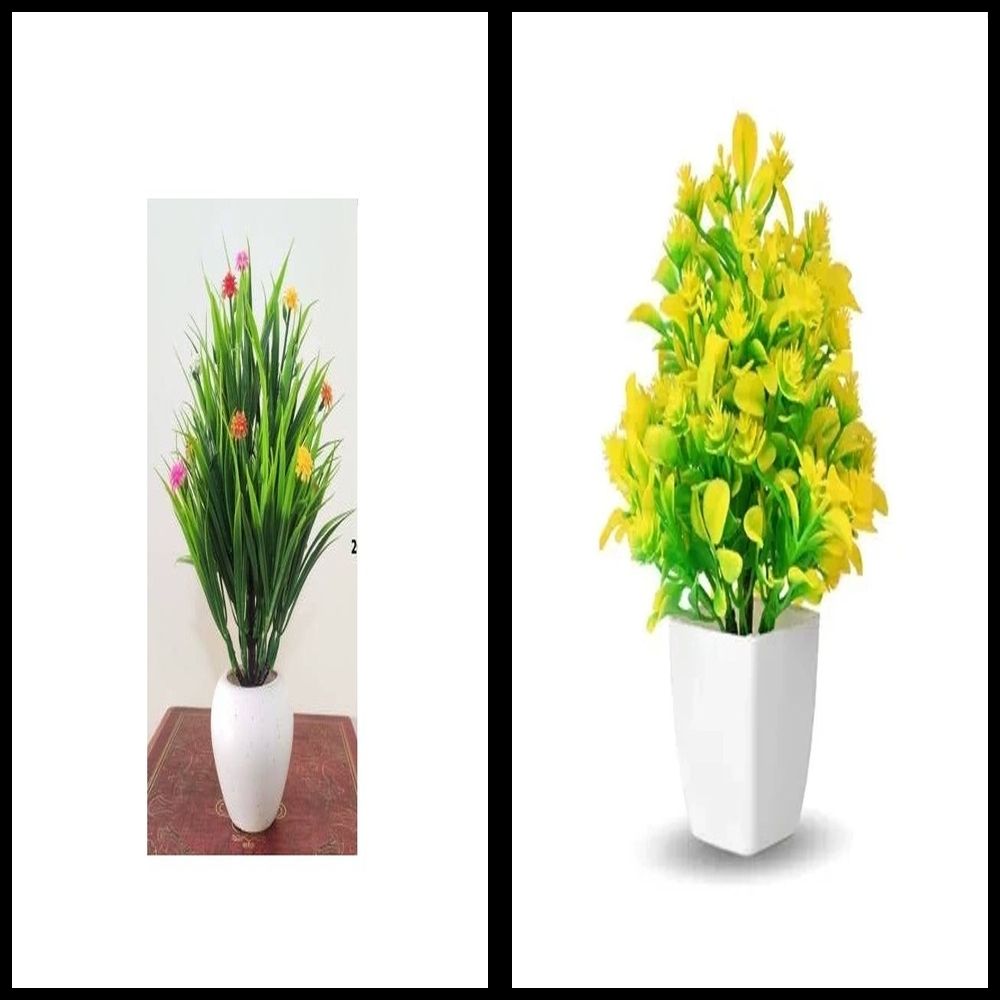 nexat Artificial Plant with Pot for Decoration of LivingRoom, Showcase or Office Table Bonsai Wild Artificial Plant with Pot-picture-19