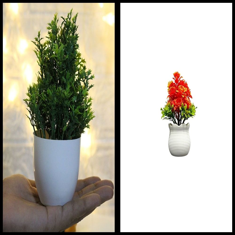 nexat Artificial Plant with Pot for Decoration of LivingRoom, Showcase or Office Table Bonsai Wild Artificial Plant with Pot-picture-38