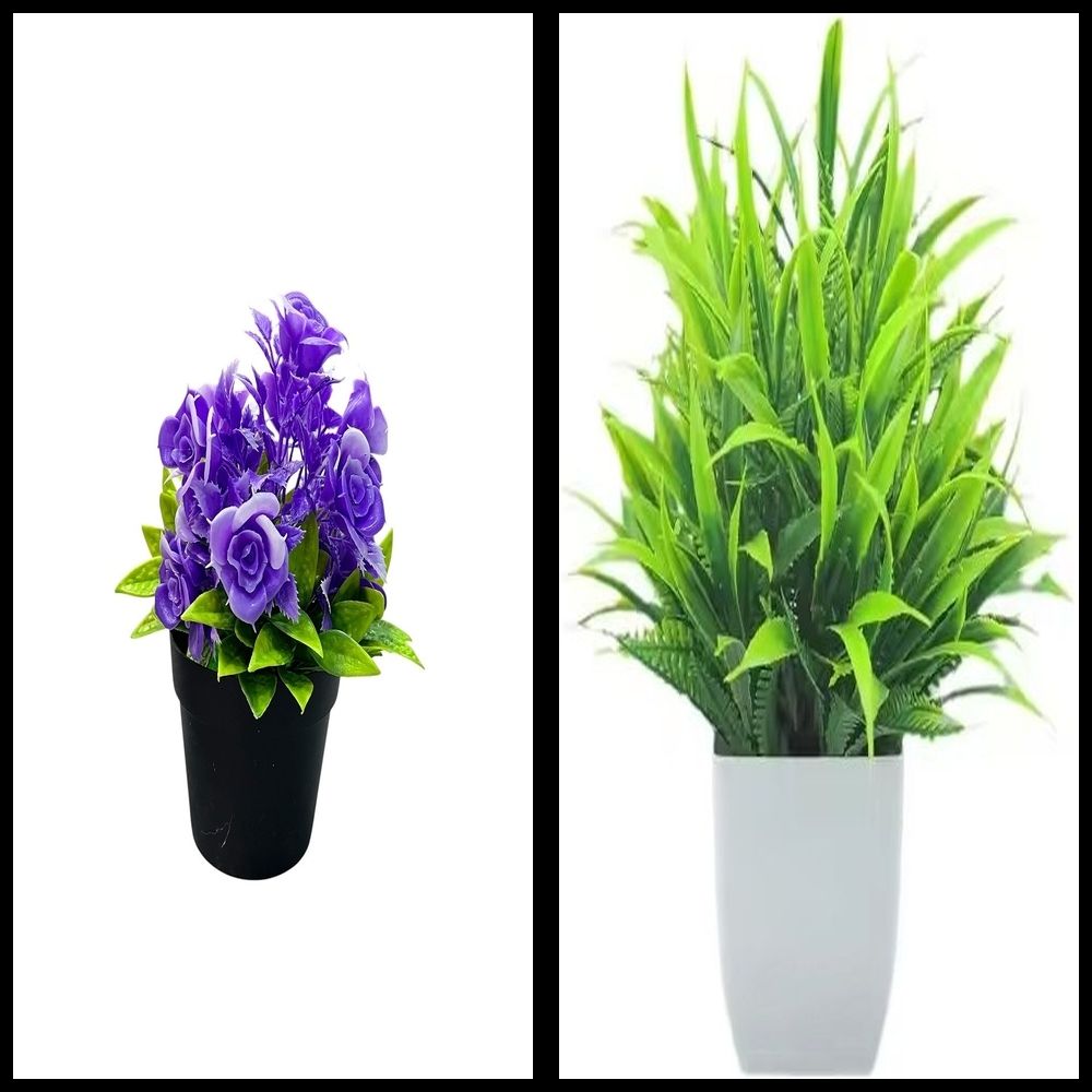 lakhaji Artificial Plant with Pot for Decoration of LivingRoom, Showcase or Office Table Bonsai Wild Artificial Plant with Pot-picture-35