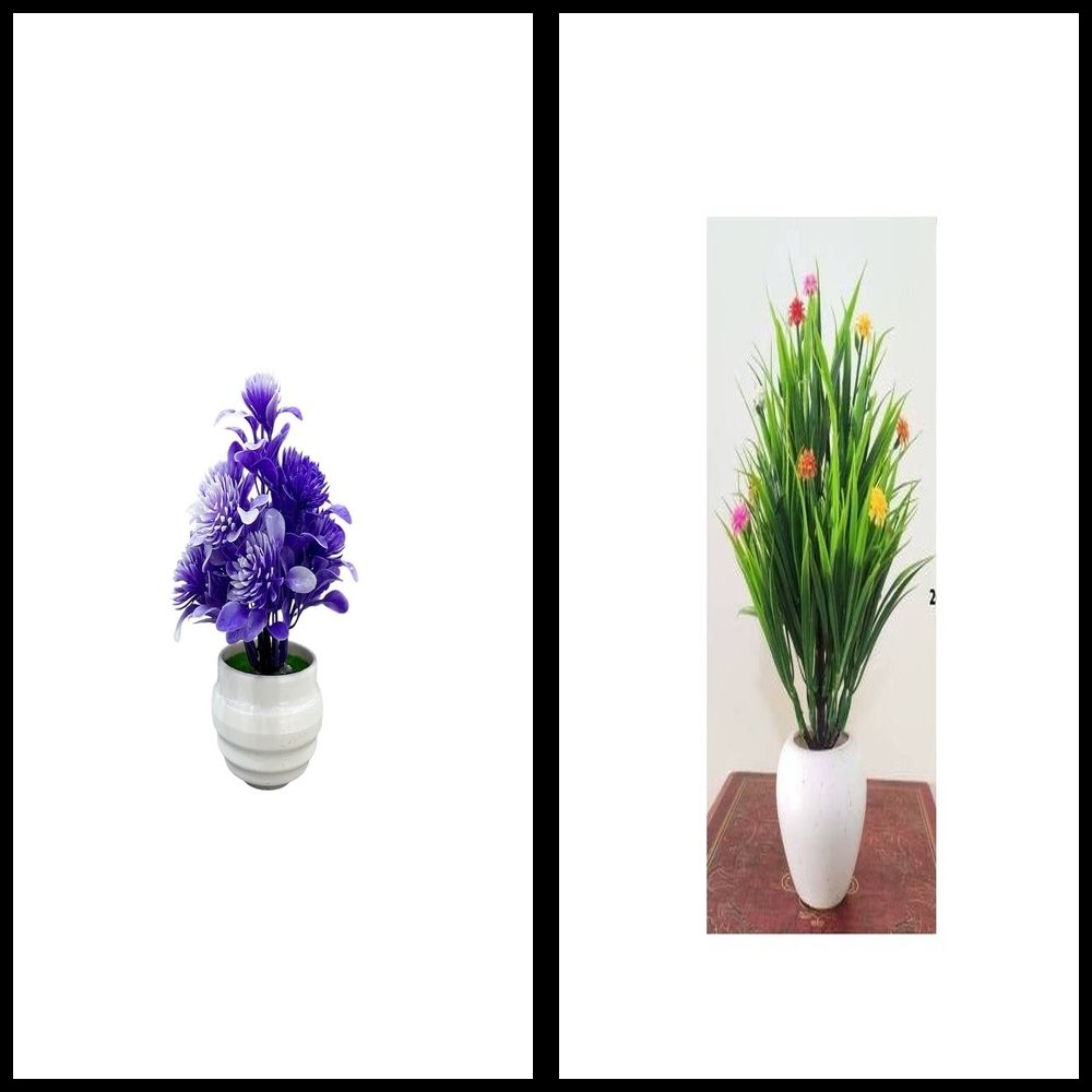nexat Artificial Plant with Pot for Decoration of LivingRoom, Showcase or Office Table Bonsai Wild Artificial Plant with Pot-picture-31