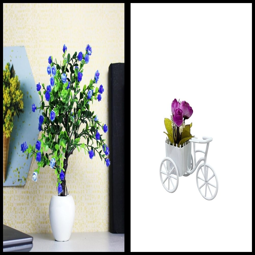 lakhaji Artificial Plant with Pot for Decoration of LivingRoom, Showcase or Office Table Bonsai Wild Artificial Plant with Pot-picture-36