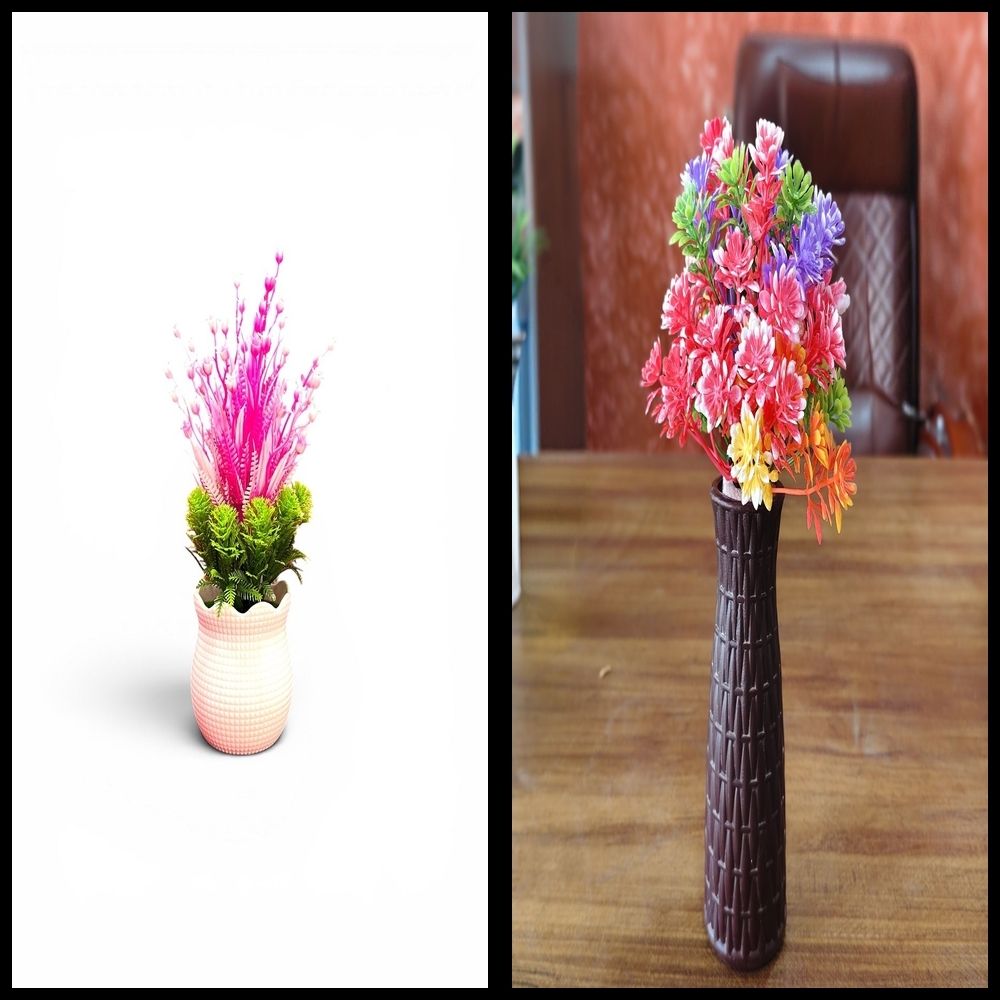 nexat Artificial Plant with Pot for Decoration of LivingRoom, Showcase or Office Table Bonsai Wild Artificial Plant with Pot-picture-7