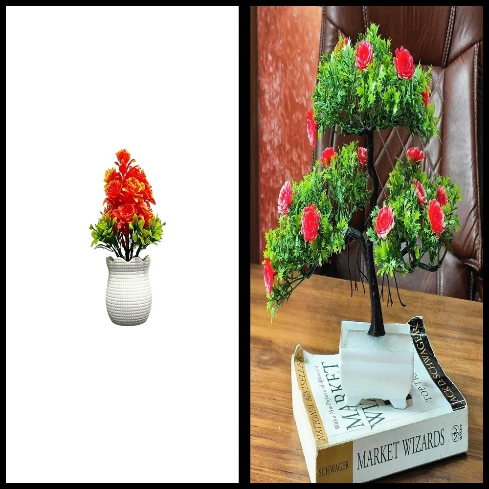 lakhaji Artificial Plant with Pot for Decoration of LivingRoom, Showcase or Office Table Bonsai Wild Artificial Plant with Pot-picture-15