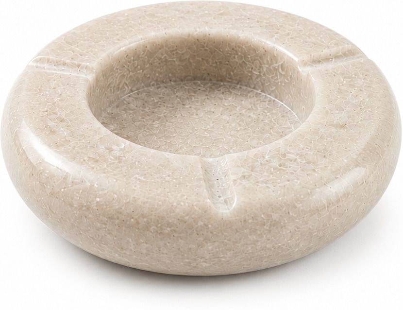 Premium Marble Round Ashtray White Marble Ashtray-image-16