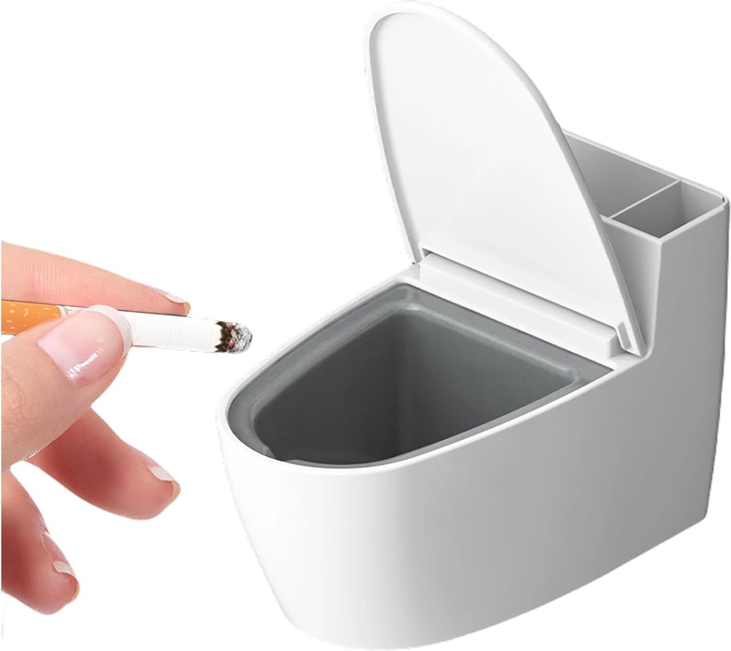 culture creative Wall Mounted Smokeless Ashtray with Lid Self Adhesive Multicolor Plastic Ashtray-picture-12