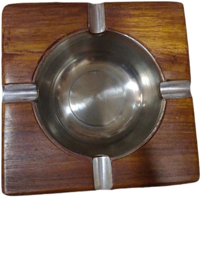 Wooden Ashtray Brown Wood Ashtray-image-20