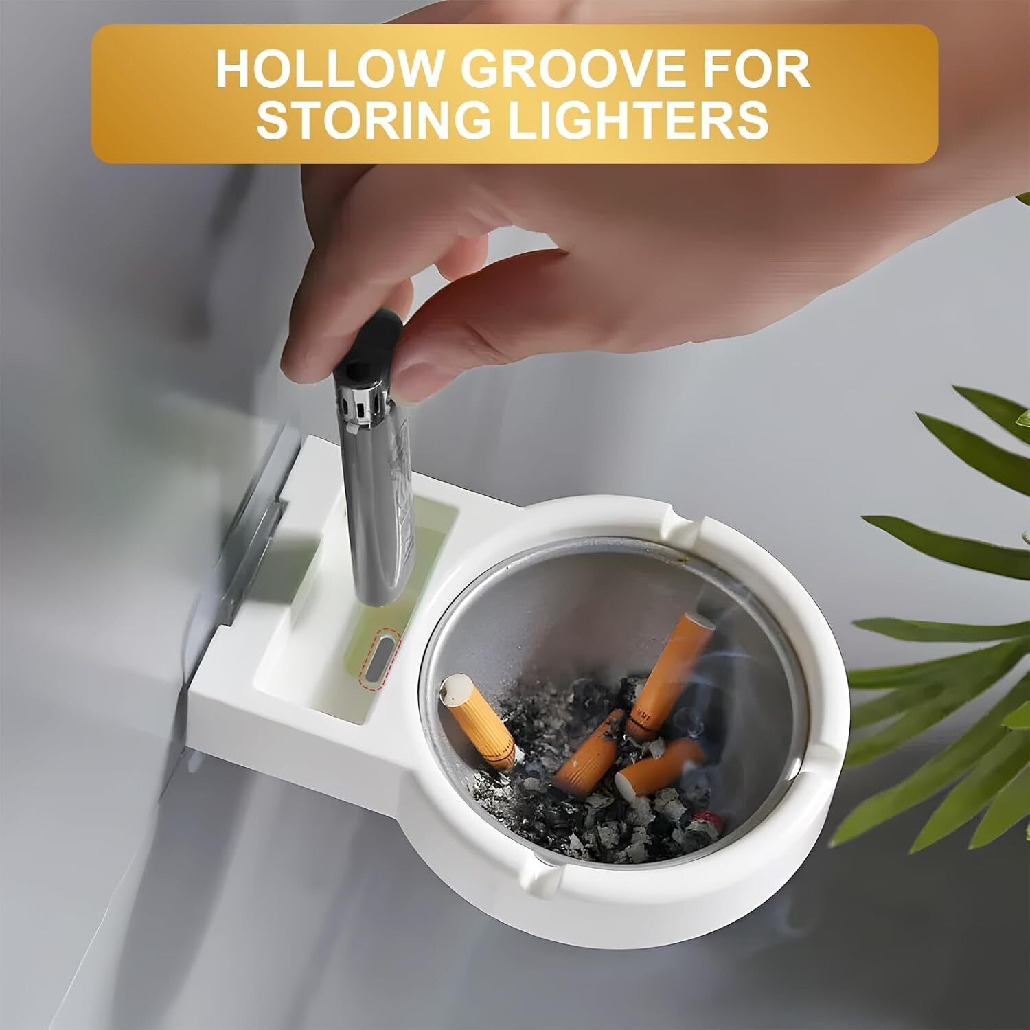 Wall-Mounted Outdoor Ashtray – Multicolor Stainless Steel Ashtray-image-37