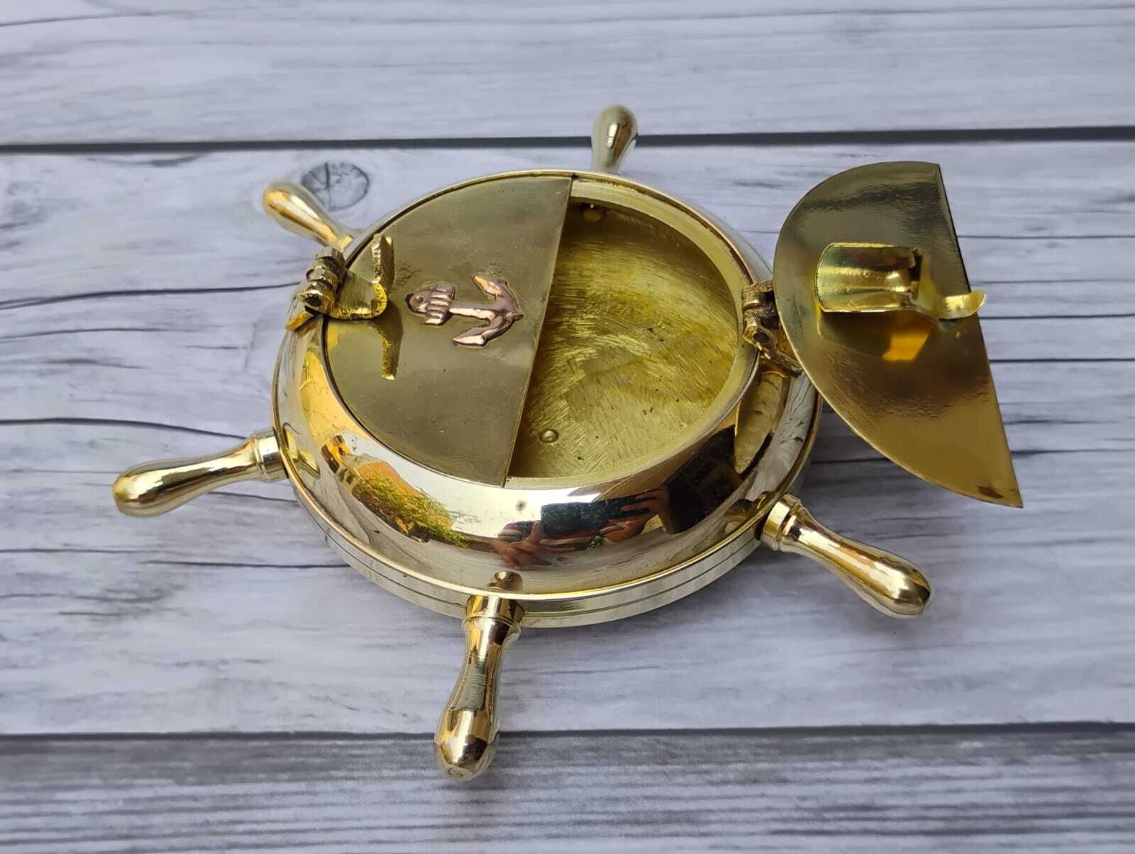Gold Brass Ashtray-image-35
