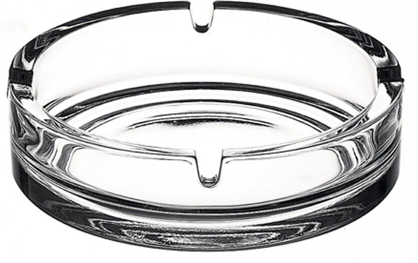 pasabahce Ashtray Glass Round Cigar Cigarette Table top Ash Tray Indoor Outdoor(Pack of 1) Clear Glass Ashtray-picture-6