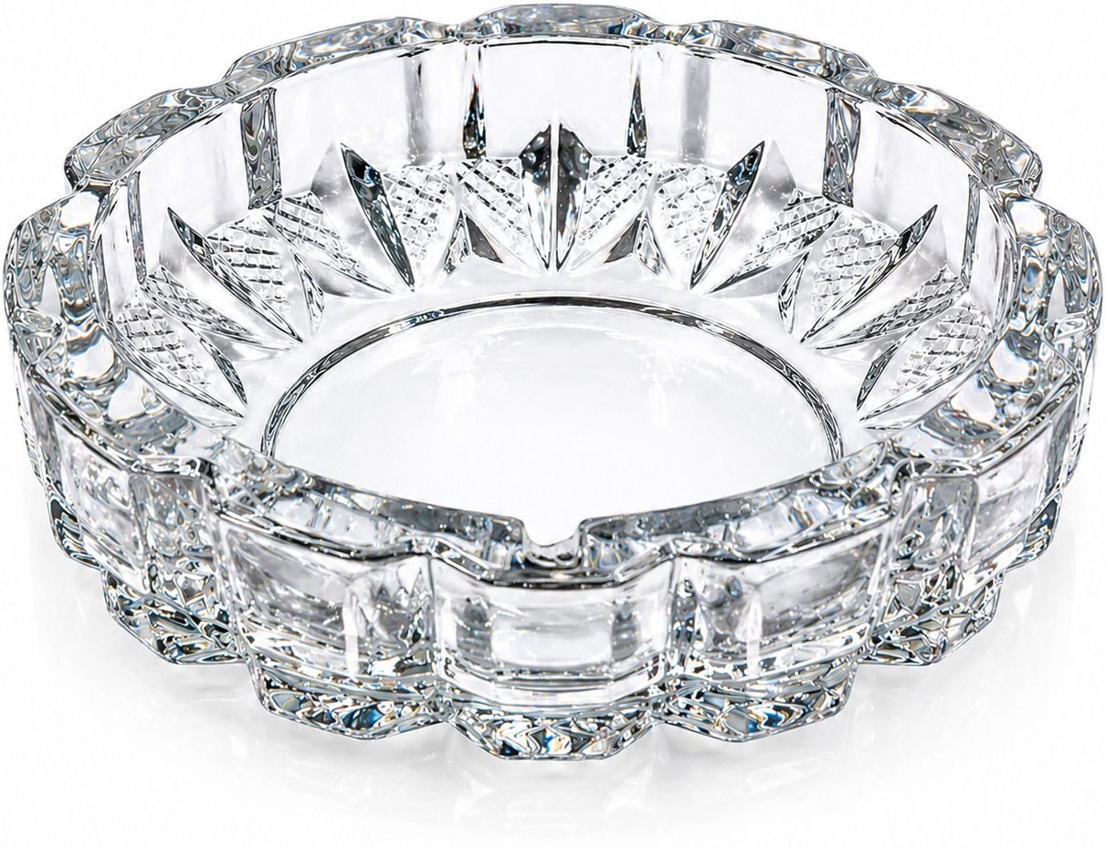 Crystal Glass Ash Tray Smoke Collectible Tribal Decoration Cigarette Ashtray Clear Glass Ashtray-image-38