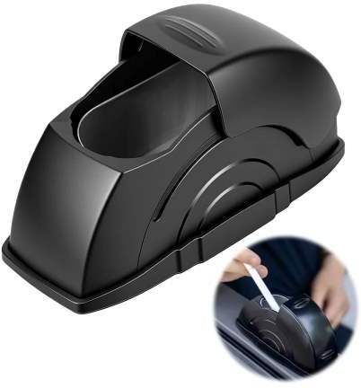 Ashtray For Smokers In Car Black Plastic Ashtray