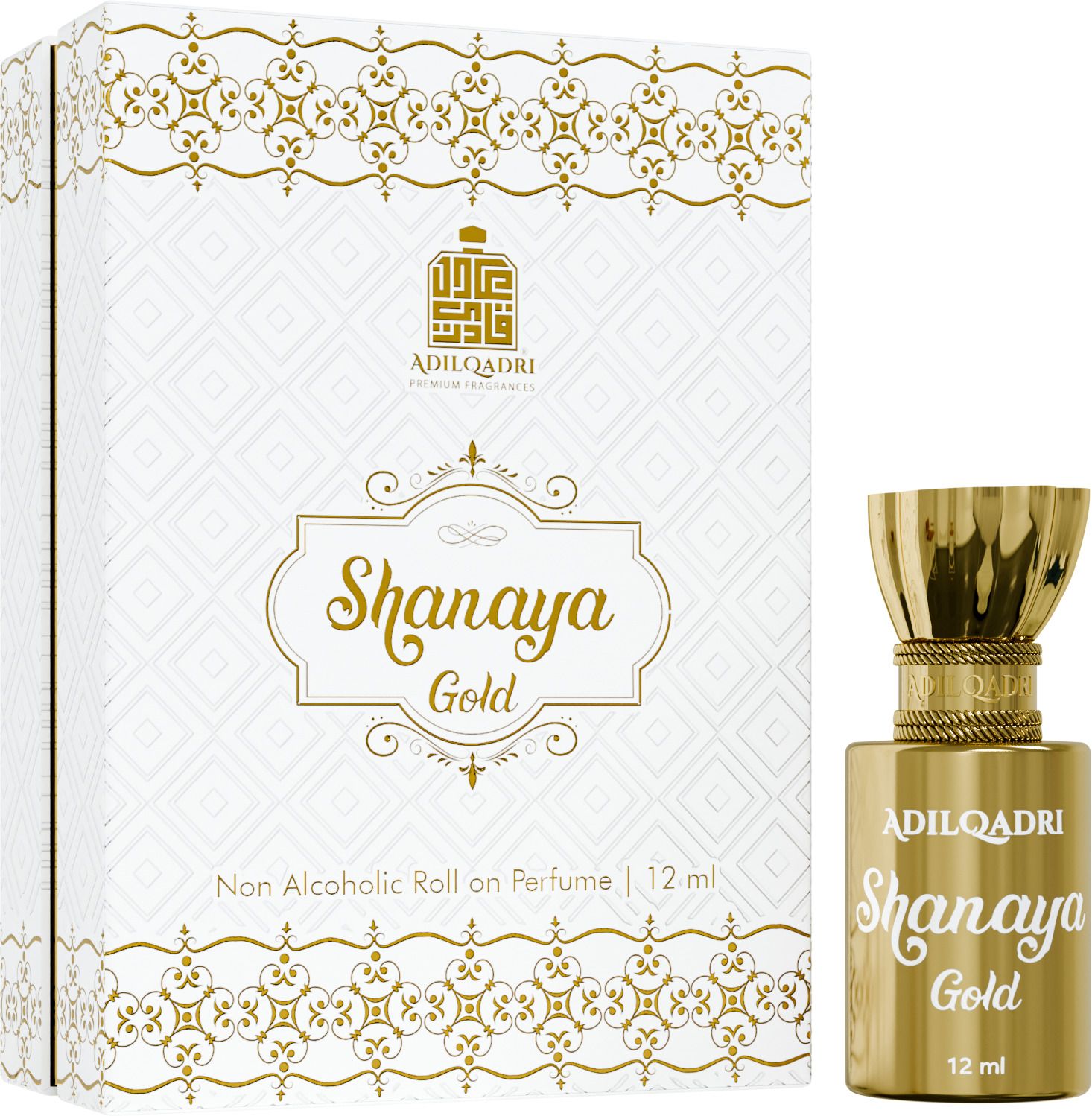 AdilQadri Shanaya Gold Attar Unisex Non Alcoholic Ro