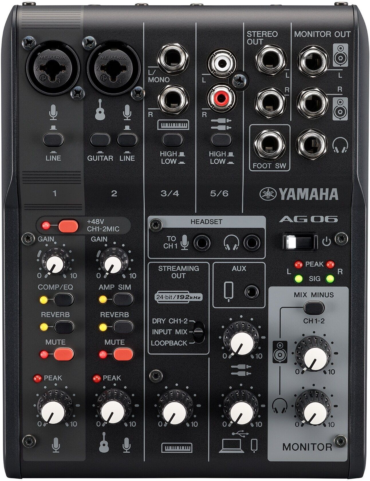 AG06MK2 BLACK Audio Interface-image-4