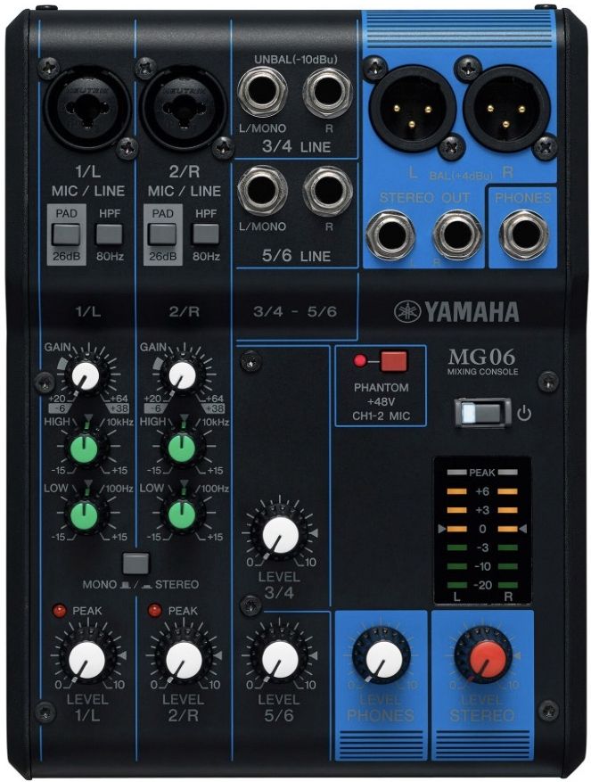 MG06 6 Channel Mixing Console: Max Audio Interface-image-35