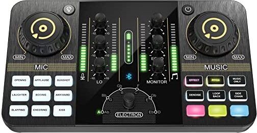 audio array AI-03 Podcast Equipment Bundle, Podcast Production Console for Live Streaming Audio Interface-picture-16