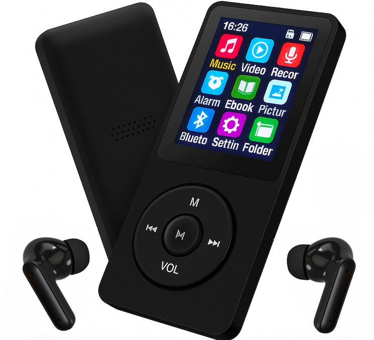 XZOR Compact BT MP3 Player with Earbuds,Speaker,Recorder, Shuffle, EQ & 128GB Support MP3 Player-image-2
