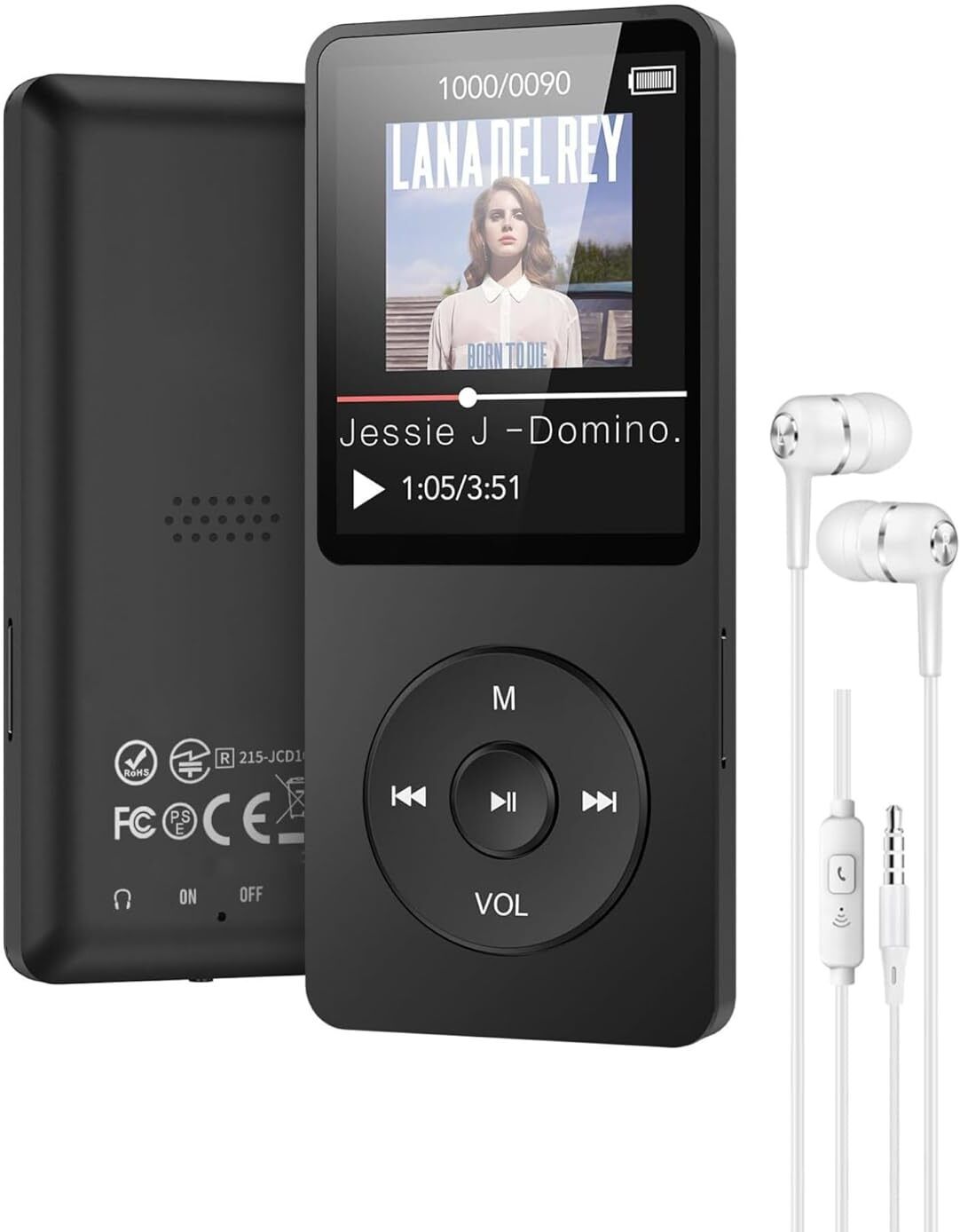 CASON 16GB Mini MP3 Music Player with Bluetooth ,Video Playback,Pocket-Sized MP3 16 GB MP3 Player
