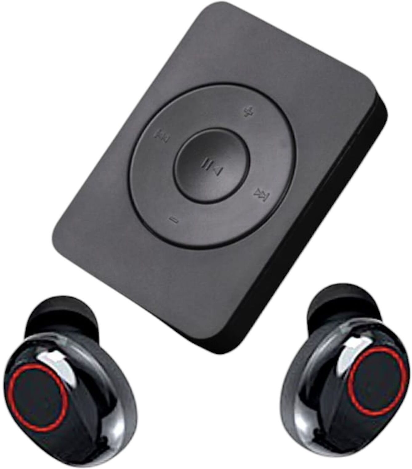 XZOR All-in-One Audio Player: Automatic Pairing Bluetooth Earbuds, Built-in Speaker MP3 Player