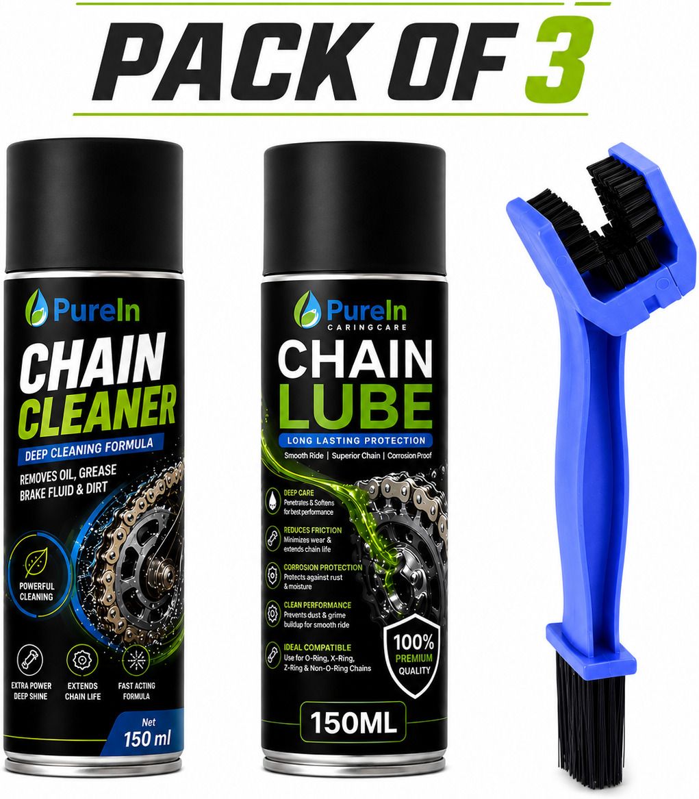 purein Chain Cleaner, Chain Lube, Cleaning Brush Combo-picture-17