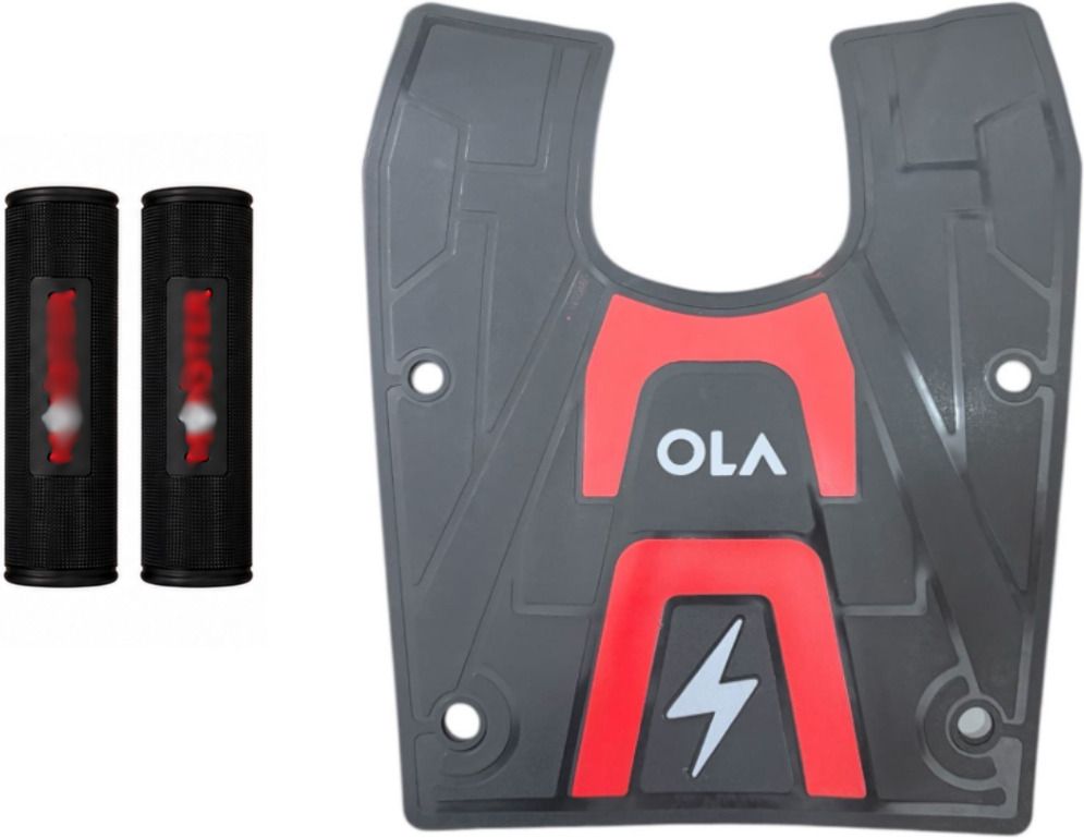 ANTI SKID MAT FOR OLA S1 ELECTRIC, HANDLEBAR GRIPCOVERS RED Combo-image-39