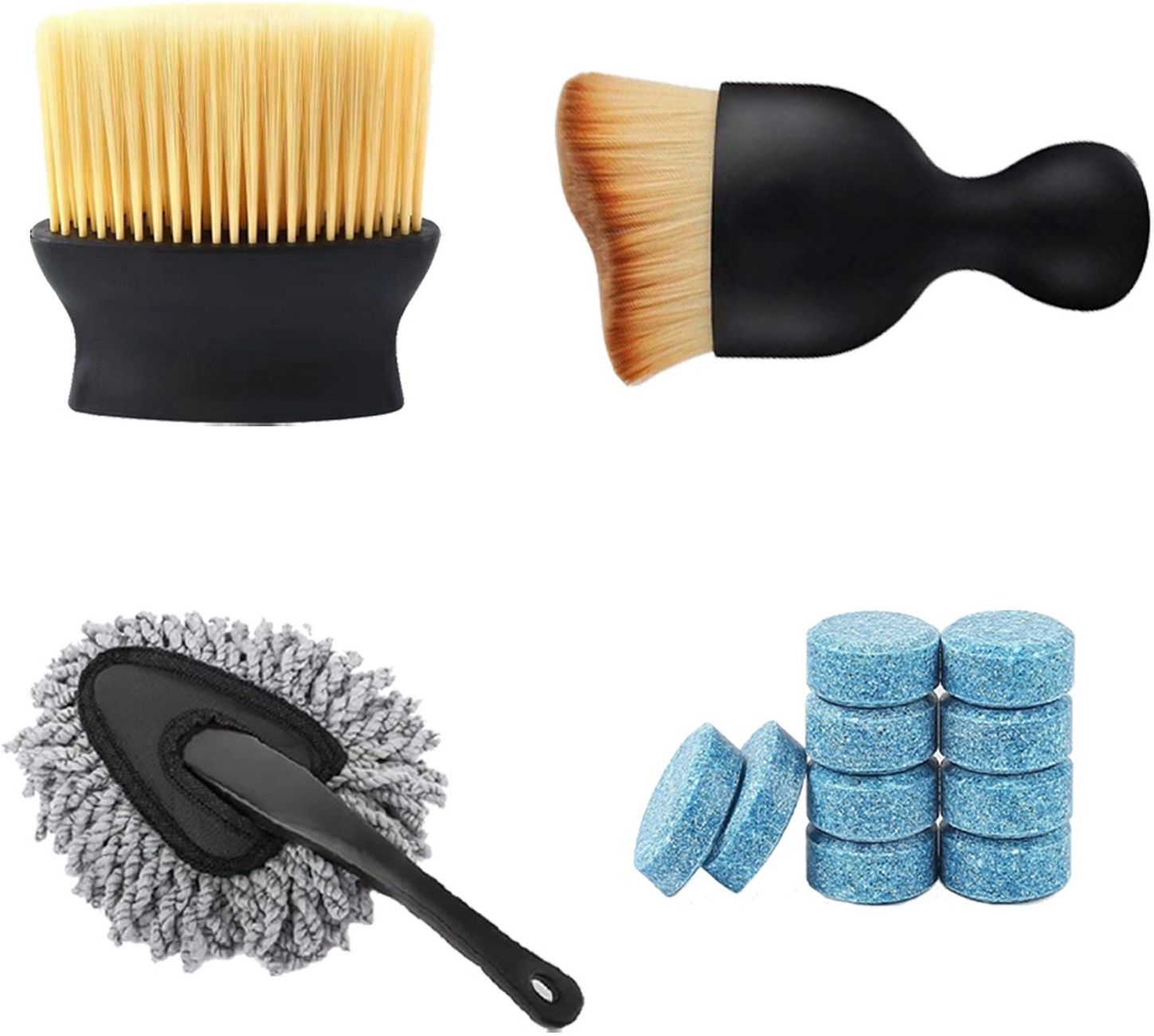 srbkfashion 4 Pcs Combo Of Big Brush, Cleaning Tablet, Small Brush, Small Duster Combo-picture-23
