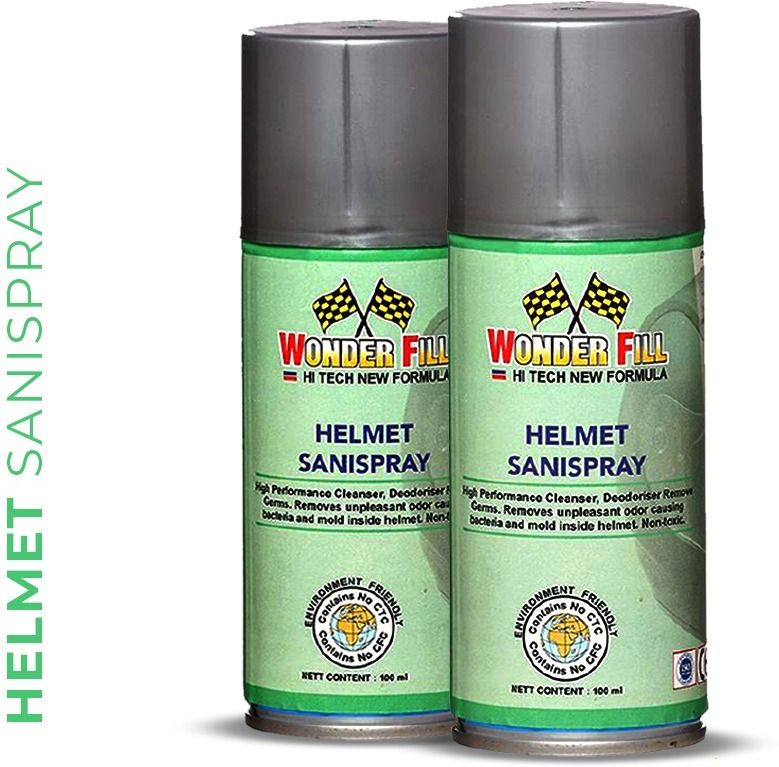 helmet cleaner, sanitizer, freshener, non toxic Combo