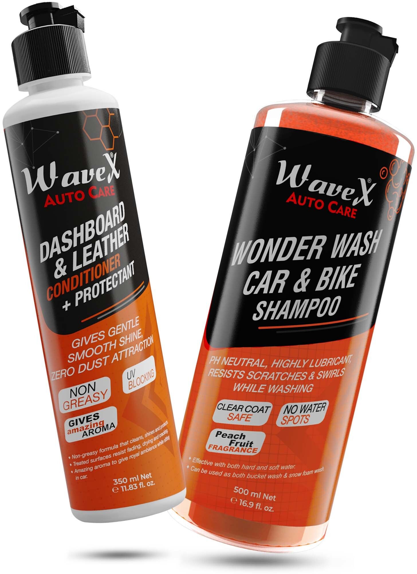 Car Dashboard Polish 350ml, Car & Bike Wash Shampoo 500ml Combo-image-45