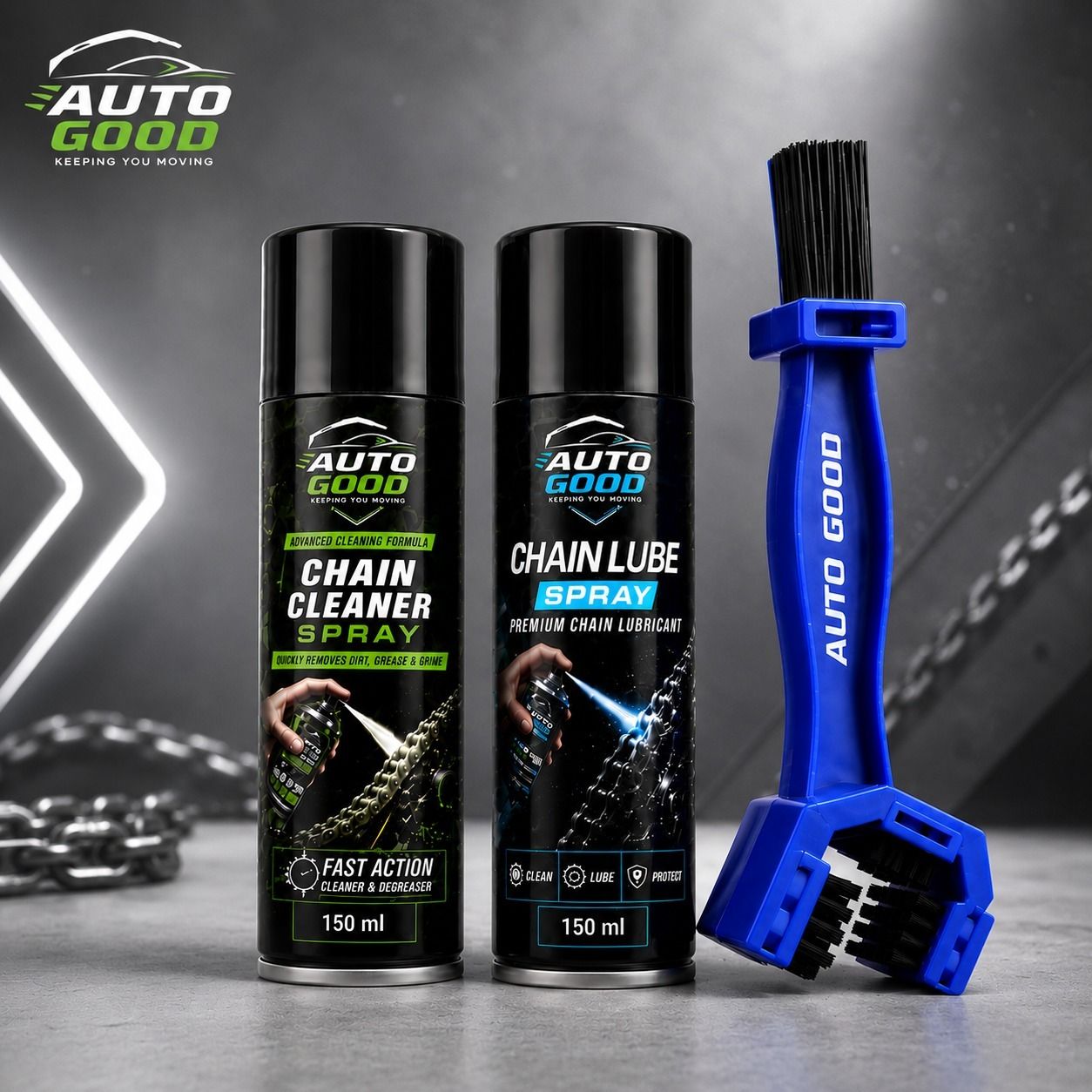 1 x Auto Good Chain Cleaner Lube 150 Ml each and Free Cleaning Brush Combo-picture-15